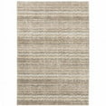 thumbnail image 1 of HomeRoots  10 x 13 ft. Ivory Gray Tan & Brown Abstract Power Loom Stain Resistant Rectangle Area Rug - Ivory Gray Tan and Brown, 1 of 1