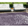 thumbnail image 1 of 10' X 14' Eggplant Purple And Lilac Abstract Washable Indoor Outdoor Area Rug, 1 of 5
