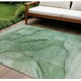 thumbnail image 1 of 10' X 14' Green And Sage Abstract Washable Indoor Outdoor Area Rug, 1 of 5