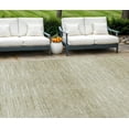thumbnail image 1 of 10' X 14' Khaki And Beige Abstract Washable Indoor Outdoor Area Rug, 1 of 5