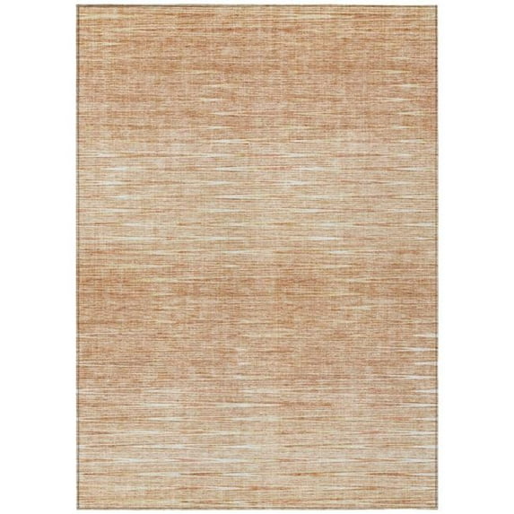HomeRoots 587427 10 x 14 ft. Abstract Washable Indoor & Outdoor Rectangle Area Rug, Salmon & Ivory