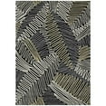 thumbnail image 1 of HomeRoots 593925 10 x 14 ft. Black, Gray & Ivory Floral Washable Indoor & Outdoor Rectangle Area Rug, 1 of 1