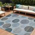 thumbnail image 1 of HomeRoots 630566 10 x 14 ft. Blue & Gray Geometric Washable Indoor & Outdoor Rectangle Area Rug, 1 of 1