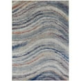 thumbnail image 1 of HomeRoots 513476 10 x 14 ft. Blue Gray & Orange Abstract Power Loom Stain Resistant Rectangle Area Rug, 1 of 1