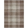 thumbnail image 1 of HomeRoots 596320 10 x 14 ft. Brown, Black & Ivory Plaid Washable Indoor & Outdoor Rectangle Area Rug, 1 of 1