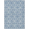 thumbnail image 1 of HomeRoots 594850 10 x 14 ft. Denim Blue & Ivory Geometric Washable Indoor & Outdoor Rectangle Area Rug, 1 of 1