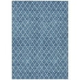 thumbnail image 1 of HomeRoots 596098 10 x 14 ft. Denim Blue & Ivory Geometric Washable Indoor & Outdoor Rectangle Area Rug, 1 of 1