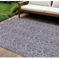 thumbnail image 1 of 10' X 14' Purple Lilac And Lavender Floral Washable Indoor Outdoor Area Rug, 1 of 5
