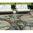 thumbnail image 1 of HomeRoots 589373 10 x 14 ft. Geometric Washable Indoor & Outdoor Rectangle Area Rug, Beige, Brown & Copper, 1 of 5