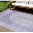 thumbnail image 1 of 10' X 14' Lavender And Purple Geometric Washable Indoor Outdoor Area Rug, 1 of 5