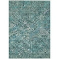 thumbnail image 1 of HomeRoots 586101 10 x 14 ft. Geometric Washable Indoor & Outdoor Rectangle Area Rug, Sage, Teal Blue & Gray, 1 of 1