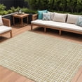 thumbnail image 1 of HomeRoots 614748 10 x 14 ft. Gold & Ivory Geometric Washable Indoor & Outdoor Rectangle Area Rug, 1 of 1
