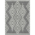 thumbnail image 1 of HomeRoots 592628 10 x 14 ft. Gray & Ivory Geometric Washable Indoor & Outdoor Rectangle Area Rug, 1 of 1