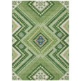 thumbnail image 1 of HomeRoots 598123 10 x 14 ft. Green, Ivory & Beige Tribal Washable Indoor & Outdoor Rectangle Area Rug, 1 of 1
