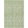 thumbnail image 1 of HomeRoots 595144 10 x 14 ft. Green & Ivory Damask Washable Indoor & Outdoor Rectangle Traditional Area Rug, 1 of 1