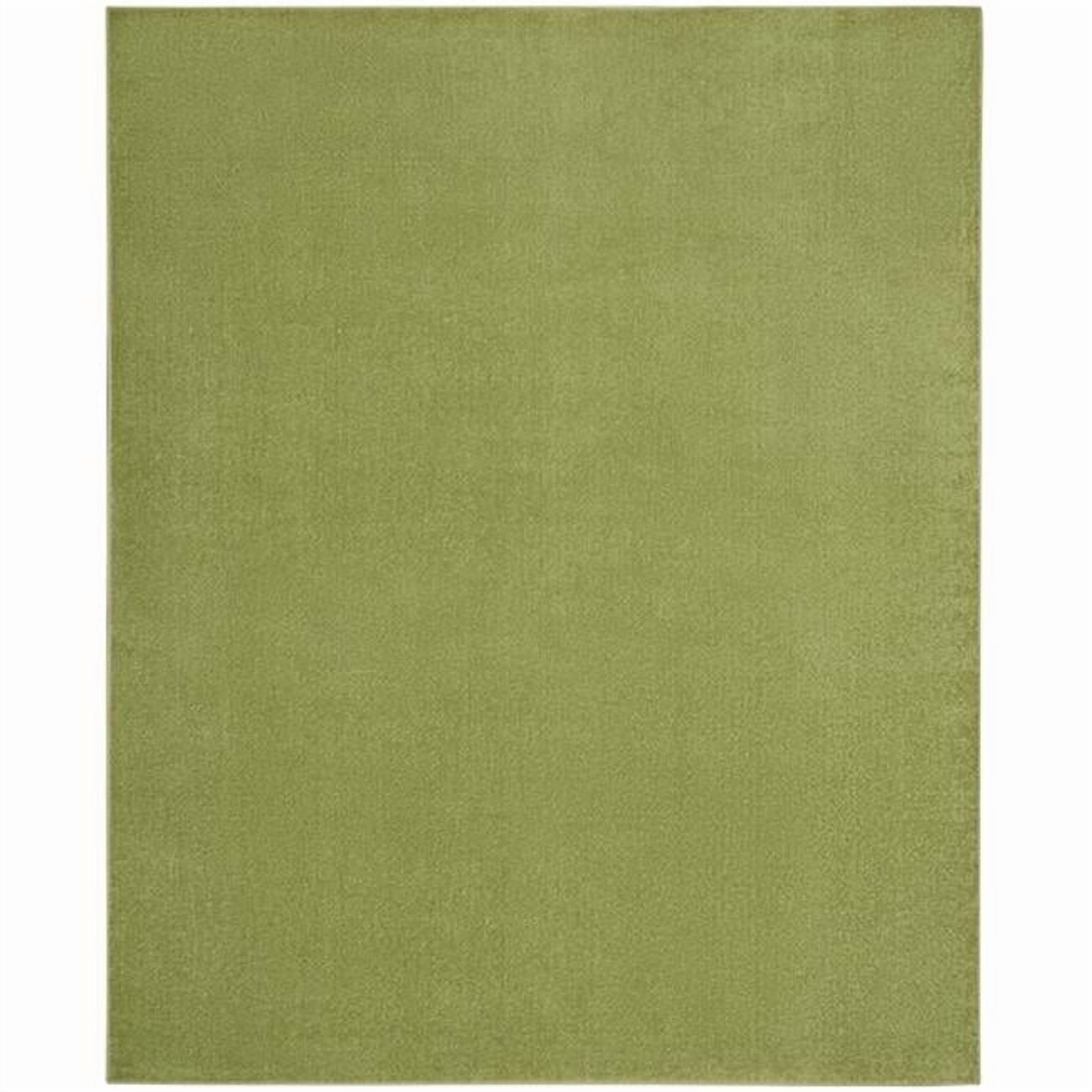 HomeRoots  10 x 14 ft. Green Non Skid Indoor & Outdoor Rectangle Area Rug - Green - 10 x 14 ft.