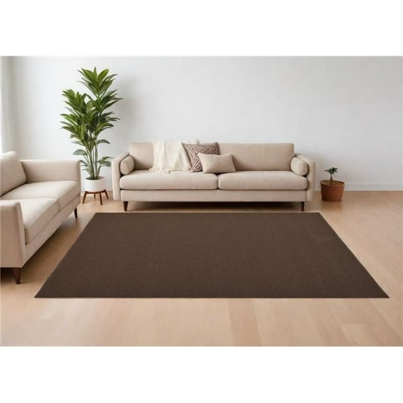 HomeRoots 567775 10 x 14 ft. Hand Woven Rectangle Area Rug, Brown