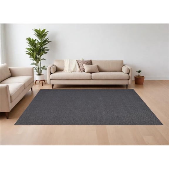 HomeRoots 567785 10 x 14 ft. Hand Woven Rectangle Area Rug, Gray
