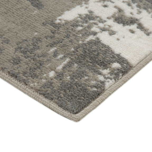 HomeRoots  10 x 14 ft. Ivory Abstract Power Loom Rectangle Area Rug