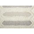thumbnail image 1 of 8' X 10' Gray and Ivory Wool Geometric Hand Tufted Area Rug, 1 of 3