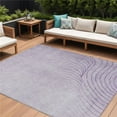 thumbnail image 1 of HomeRoots 631778 10 x 14 ft. Lavender & Silver Abstract Washable Indoor & Outdoor Rectangle Area Rug, 1 of 1