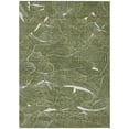 thumbnail image 1 of HomeRoots 601079 10 x 14 ft. Olive Green, Gold & Ivory Abstract Washable Indoor & Outdoor Rectangle Area Rug, 1 of 1