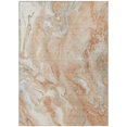 thumbnail image 1 of HomeRoots 618381 10 x 14 ft. Salmon & Silver Abstract Washable Indoor & Outdoor Rectangle Area Rug, 1 of 1