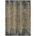 thumbnail image 1 of HomeRoots 593101 10 x 14 ft. Taupe, Gray & Ivory Striped Washable Indoor & Outdoor Rectangle Area Rug, 1 of 1