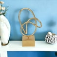 thumbnail image 1 of 12" Gold Metal Hand Painted Sculpture, 1 of 4