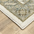 thumbnail image 1 of 2' X 10' Gray And Ivory Oriental Power Loom Runner Rug, 1 of 4