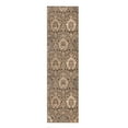 thumbnail image 1 of 12' Runner Ivory Beige And Light Blue Floral Stain Resistant Runner Rug, 1 of 7