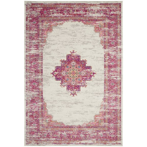 12' x 15' Blue Moroccan Power Loom Distressed Area Rug