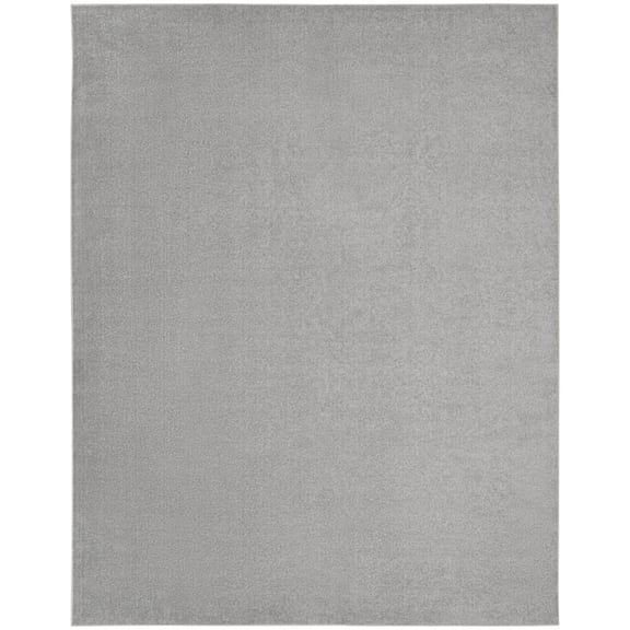 12' X 15' Gray Power Loom Area Rug