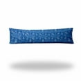 thumbnail image 1 of HomeRoots 12" X 48" Blue And White Zippered Ikat Lumbar Indoor Outdoor Pillow, 1 of 5