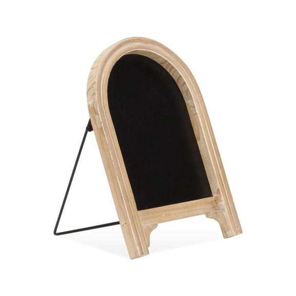 HomeRoots 642295 12 in. Natural Wood Tabletop Easel Chalk Board