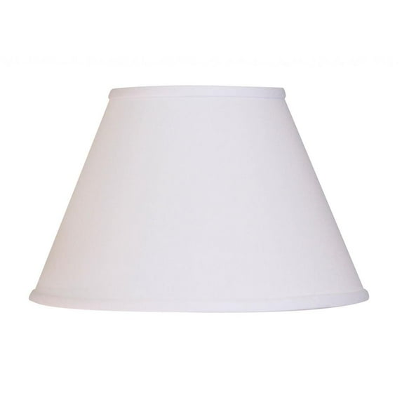 12" White Premium Empire Slanted No Slub Lampshade