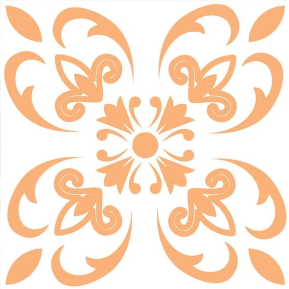 HomeRoots 556443 12 x 12 in. Yellow, White & Blues Peel & Stick Removable Tiles