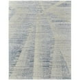 thumbnail image 1 of HomeRoots 566649 12 x 15 ft. Ivory & Blue Abstract Hand Knotted Worn Faded Rectangle Area Rug, 1 of 1