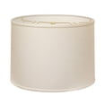 thumbnail image 1 of HomeRoots 470175 14 in. Throwback Drum Linen Lampshade White, 1 of 7