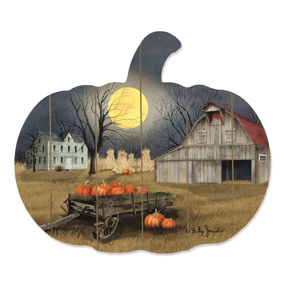 HomeRoots 15 x 17.25 x 1 in. Harvest Moon 3 Unframed Print Wall Art