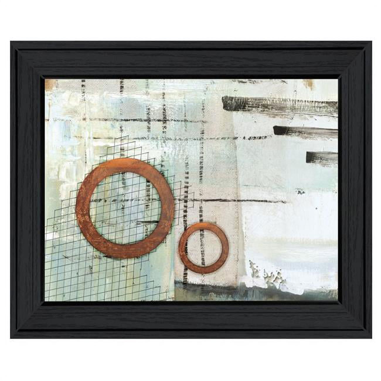 Abstract Geometric Black Framed Print Wall Art, 15 x 19 in.