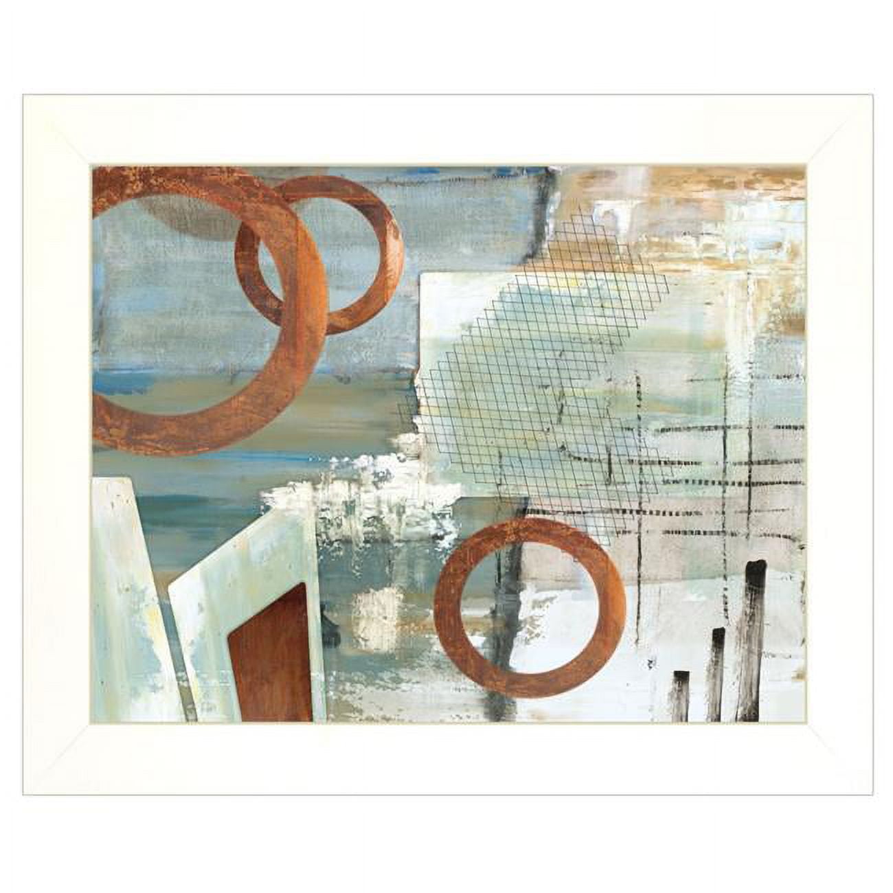 White Framed Abstract Religious Quote Print Wall Art, 15 x 19 in