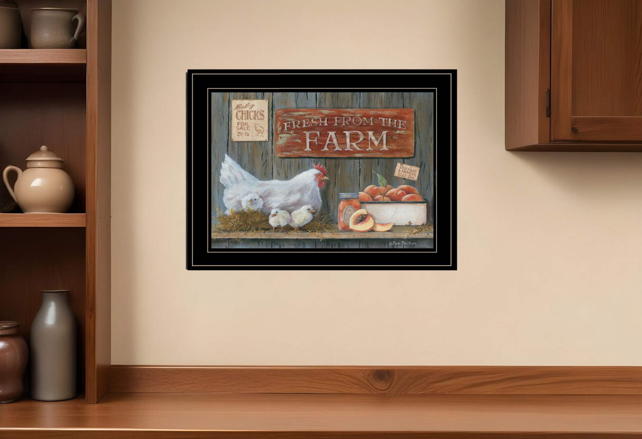 Fresh From The Farm Black Framed Print Wall Art
