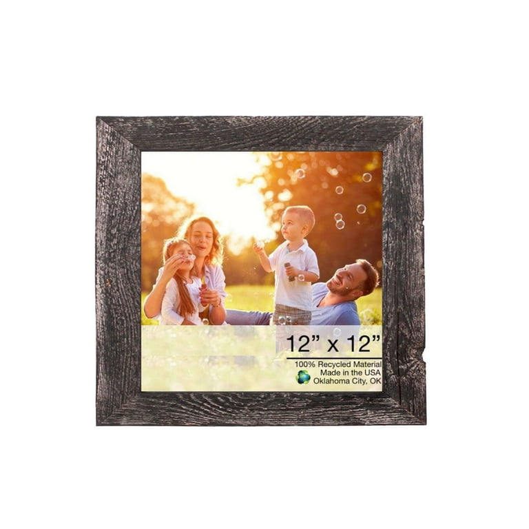 12X12 Rustic Smoky Black Picture Frame 12X12 Rustic Smoky Black Picture Frame