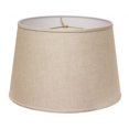 thumbnail image 1 of HomeRoots 470270 16 in. Rounded Empire Slanted Linen Lampshade Dark Wheat, 1 of 9