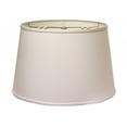 thumbnail image 1 of HomeRoots 18" White Rounded Empire Slanted No Slub Lampshade, 1 of 6