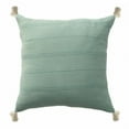 thumbnail image 1 of HomeRoots 18" X 18" Aqua And Green 100% Cotton Zippered Pillow, 1 of 10