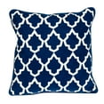 thumbnail image 1 of 18" X 18" Blue 100% Cotton Geometric Zippered Pillow, 1 of 10