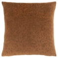 thumbnail image 1 of HomeRoots 18" X 18" Brown Velvet Polyester Geometric Zippered Pillow, 1 of 6