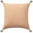 thumbnail image 1 of HomeRoots 18" X 18" Orange And Ivory 100% Cotton Striped Zippered Pillow, 1 of 10